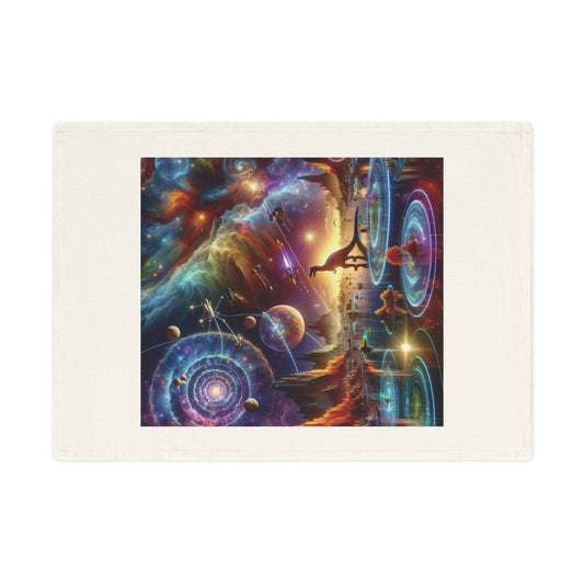 "Galactic Trance" Cotton Tea Towel