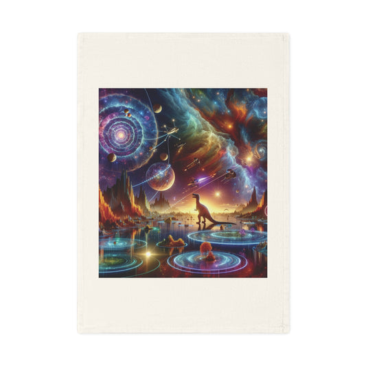 "Galactic Trance" Cotton Tea Towel