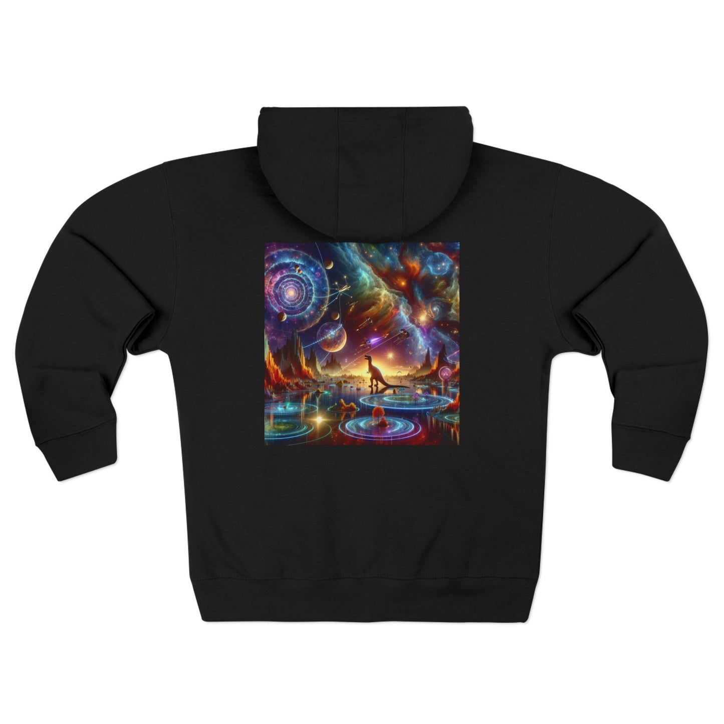 "Galactic Trance" Unisex Zip Hoodie